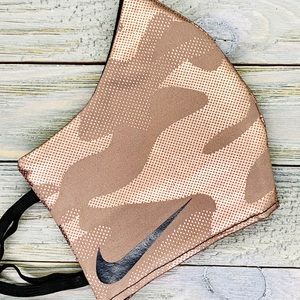 Rose gold Nike Facemask Handmade